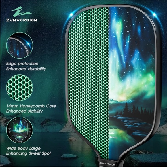 Fiber glass pickle ball paddle set - Picture 4 of 6